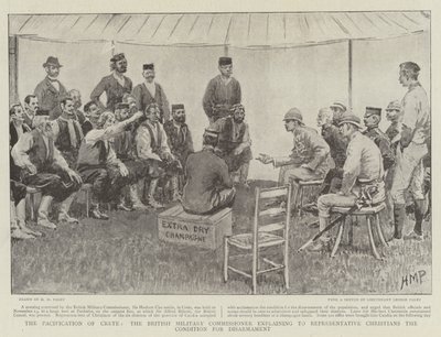 The Pacification of Crete, the British Military Commissioner Explaining to Representative Christians the Condition for Disarmament by Henry Marriott Paget
